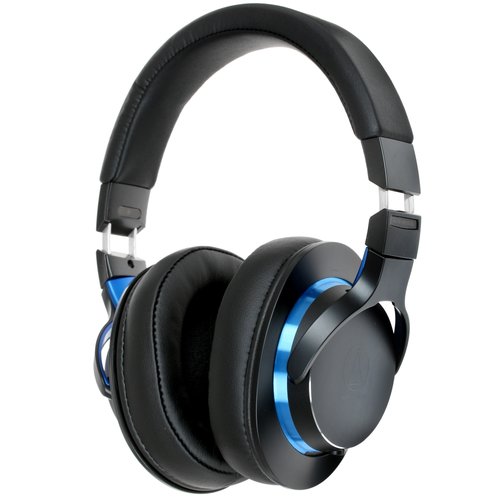 Наушники проводные Audio-Technica ATH-MSR7b [охватывающие, закрытые, 36 Ом, кабель - 1.2 м; 3.5/4.4 мм, черный]