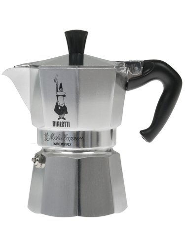 Гейзерная кофеварка Bialetti Moka Express серебристый