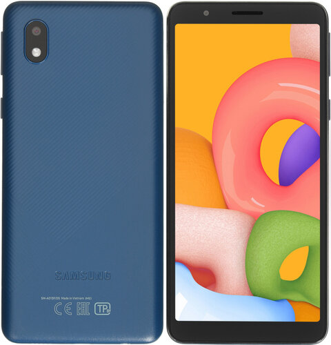 5.3" Смартфон Samsung Galaxy A01 Core 16 ГБ синий