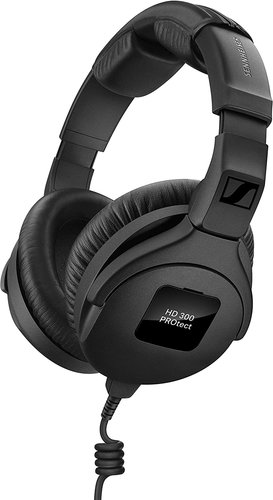 Проводные наушники Sennheiser HD 300 PROtect [охватывающие, закрытые, 6 Гц - 25000 Гц, кабель - 1.5 м, черный]