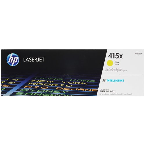 Картридж лазерный HP 415X (W2032X) желтый