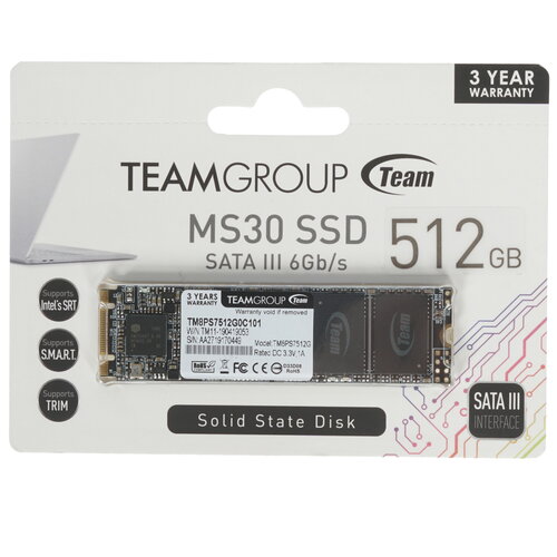 512 ГБ M.2 SATA накопитель TEAMGROUP MS30 [TM8PS7512G0C101]