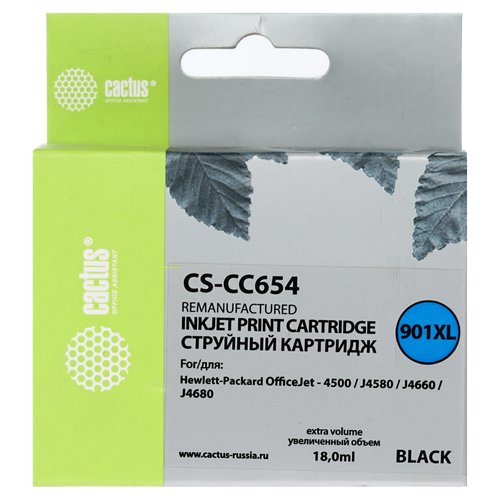 Картридж Cactus CS-CC654 черный