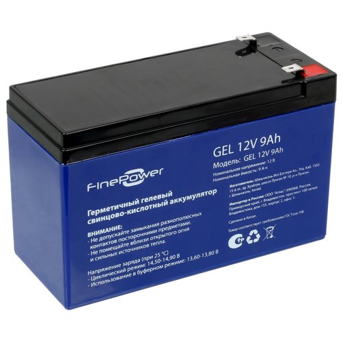 Uninterruptible power supply battery FinePower GEL 12V 9Ah