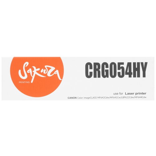 Картридж лазерный SAKURA CRG054HY желтый, с чипом