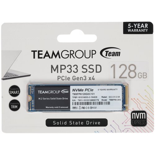 128 ГБ M.2 NVMe накопитель TEAMGROUP MP33 [TM8FP6128G0C101]