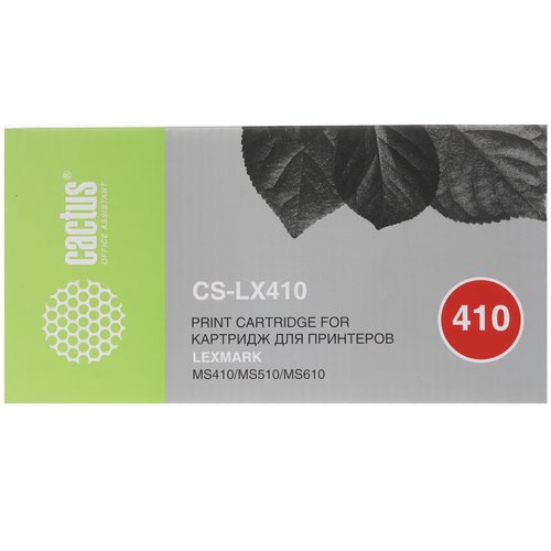 Картридж лазерный Cactus CS-LX410 черный, с чипом