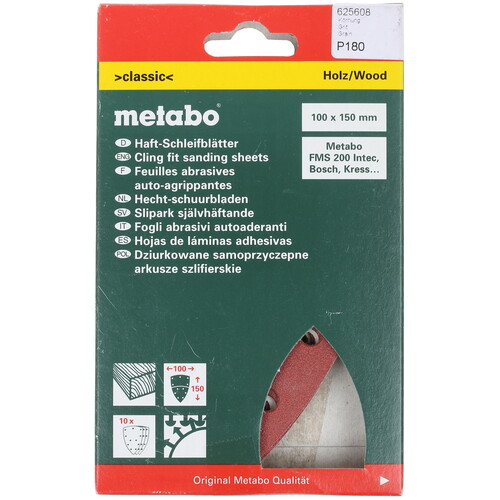 Обзоры Шлифовальный лист Metabo 625608000