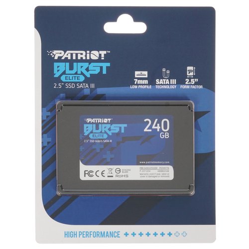 240 ГБ 2.5" SATA накопитель Patriot Burst Elite [PBE240GS25SSDR]