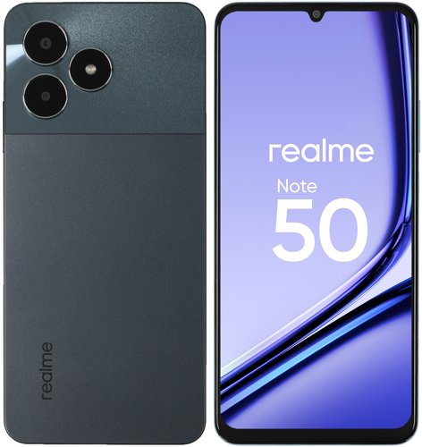 6.74" Смартфон realme Note 50 128 ГБ черный