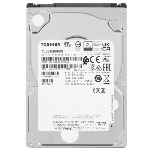 SFF (2.5") Серверный HDD Toshiba AL15SE Series