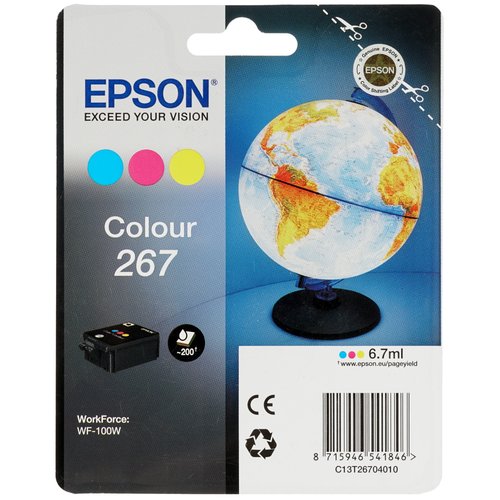 Картридж Epson Colour 267 голубой, желтый, пурпурный