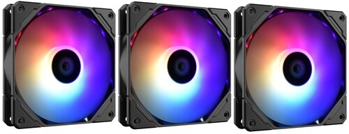 Комплект вентиляторов ID-COOLING TF Series [TF-12025-PRO-ARGB TRIO] черный