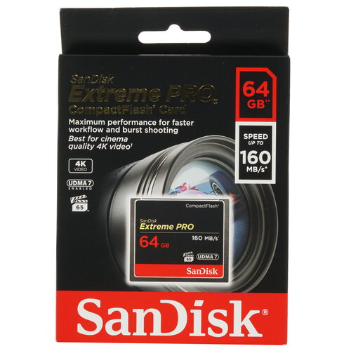 Карта памяти SanDisk Extreme Pro CF (Compact Flash) 64 ГБ [SDCFXPS-064G-X46]