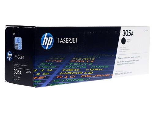 Картридж лазерный HP 305A (CE410A) черный, с чипом