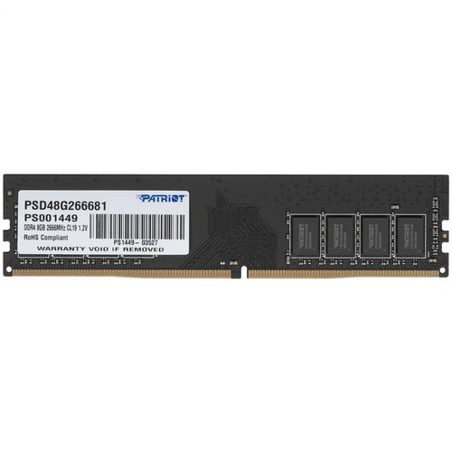 Оперативная память DDR4 UDIMM Patriot Signature Line [PSD48G266681] 8 ГБ
