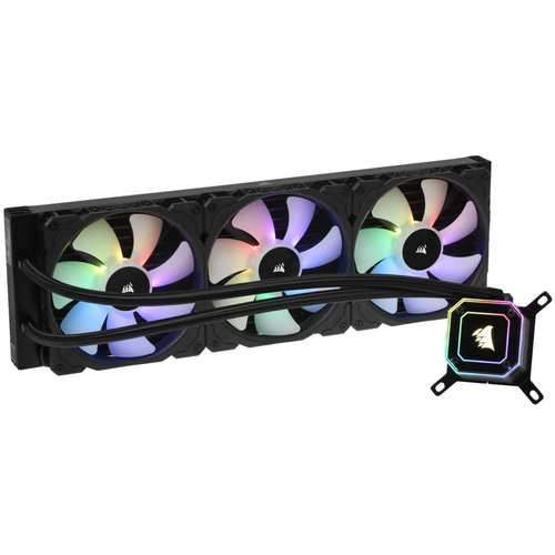 Sovutish tizimi Corsair iCUE H170i Elite Capellix qora