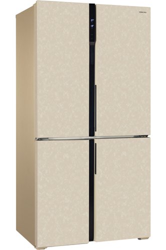Холодильник многодверный   HIBERG RFQ-500DX NFYm inverter бежевый