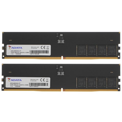 Оперативная память DDR5 UDIMM ADATA [AD5U480032G-DT] 64 ГБ