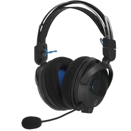 Проводные наушники Audio-Technica ATH-GDL3BK, для PS4, PS5, Xbox one, Xbox Series X|S [охватывающие, открытые, 10 Гц - 35000 Гц, микр., регулятор гром