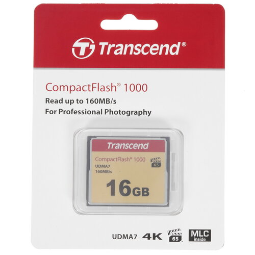 Карта памяти Transcend Ultimate CF (Compact Flash) 16 ГБ [TS16GCF1000]