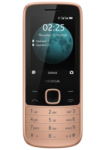 Сотовый телефон Nokia 225 DS 4G бежевый/черный