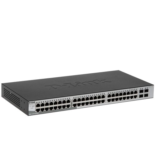 Коммутатор D-Link (DGS-1210-52/ME/A1A) 48-портов 10/100/1000BASE-T 4 SFP Ports