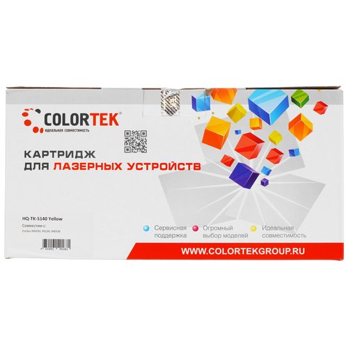 Картридж лазерный Colortek TK-5140 Y желтый