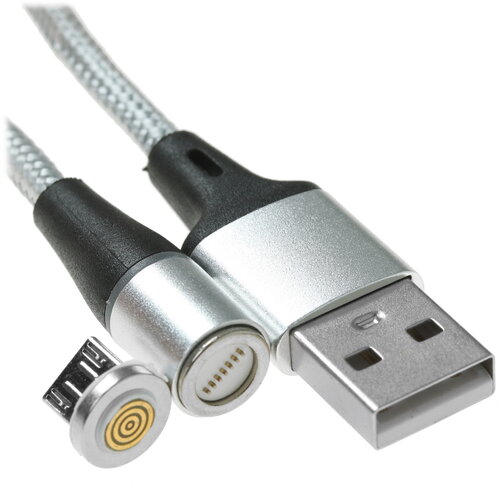 Кабель DEXP micro USB-B - USB Type-A серебристый 1 м
