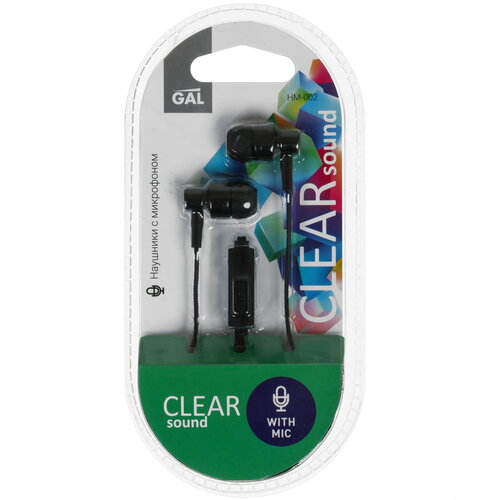 Проводные наушники GAL HM-002  черный 2021