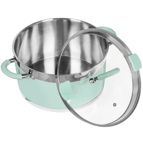 Кастрюля Lara Mint LR02-545 7.2 л 26 см зеленый