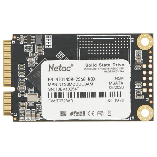 256 ГБ MSATA накопитель Netac N5M [NT01N5M-256G-M3X]