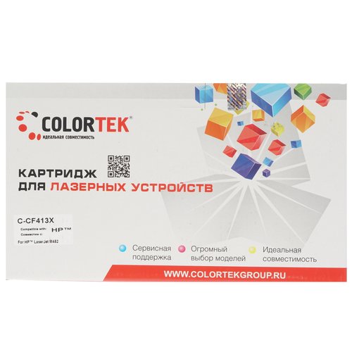 Картридж лазерный Colortek CF413X (410X) пурпурный
