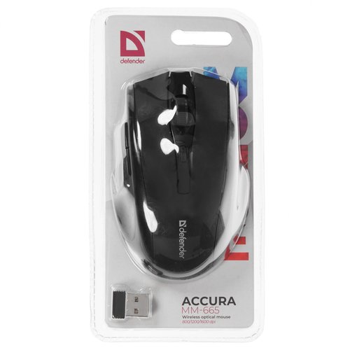 Мышь беспроводная Defender Accura MM-665 [52665] черный