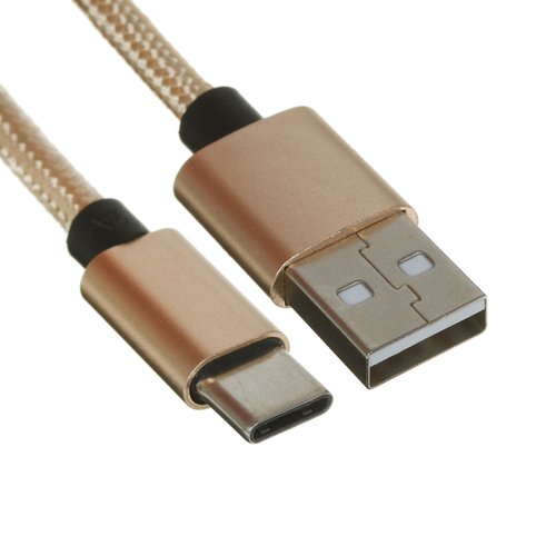 Кабель DEXP USB Type-C - USB Type-A золотистый