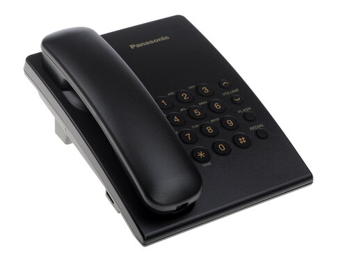 Телефон проводной Panasonic KX-TS2350RUB