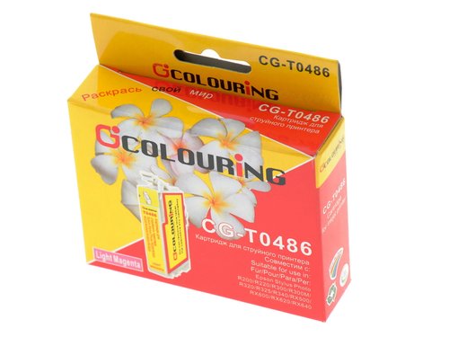 Картридж Colouring CG-T0486 светло-пурпурный