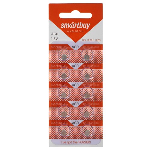 Батарейка Smartbuy LR63 (AG0/G0/LR521/379A/179)