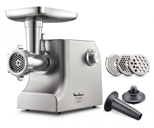 Мясорубка электрическая Moulinex HV10 ME856D32 серебристый