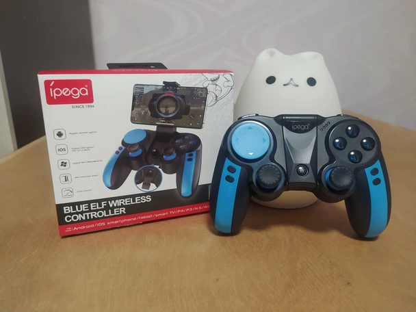 Обзор на беспроводной/проводной геймпад  iPEGA PG-9090 Blue Elf черный. PC+Android/Smart TV.