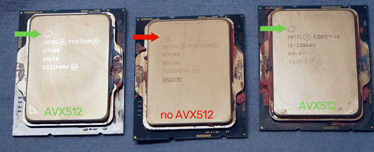 поддерживает ли данный процессор AVX-512? — Процессор Intel Core i3 ...