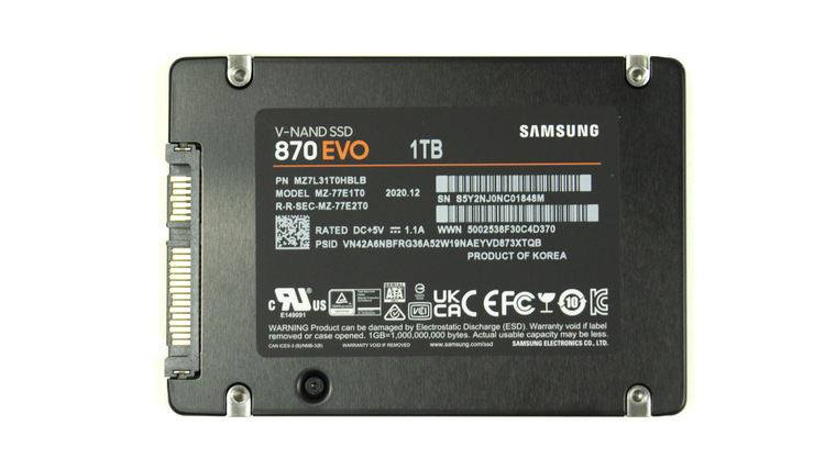 内蔵型SSD Samsung SSD 870 EVO 1TB Обзор SSD Samsung 870 EVO 1TB MZ-77E1T0BW | SSD-накопители 2.5