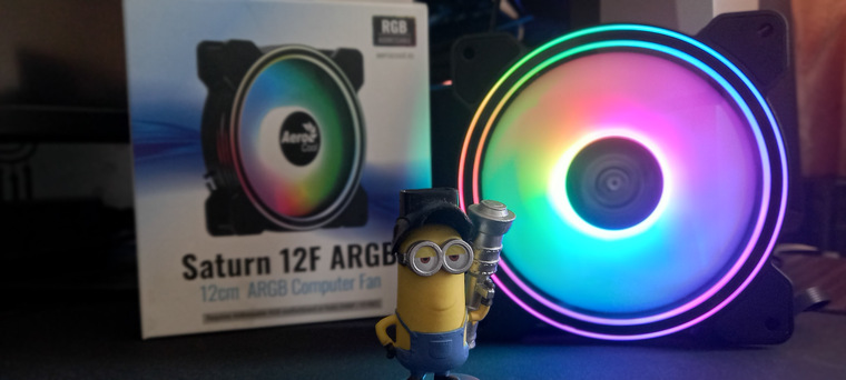 12pinový ventilátor Aerocool Saturn 6F ARGB. Posouzení
