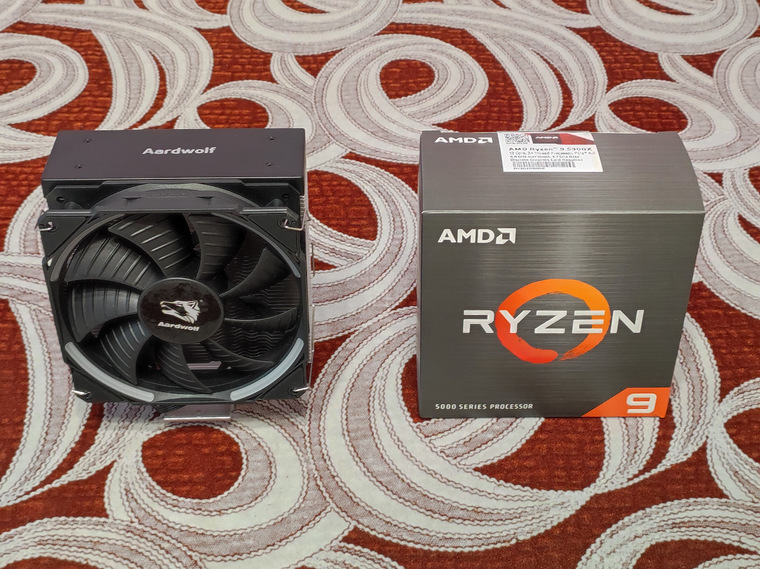 Тестирование кулера Aardwolf Proxima 460 Blue или земляной волк против красной машины Ryzen 9 5900X