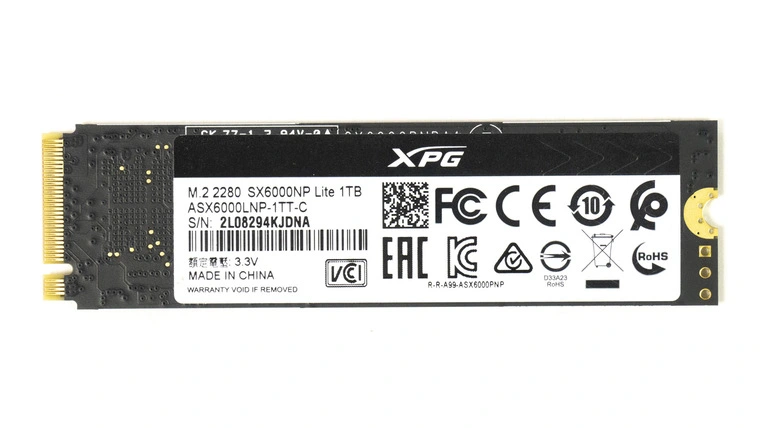 Обзор простого и недорогого NVMe SSD ADATA XPG SX6000 Lite 1TB