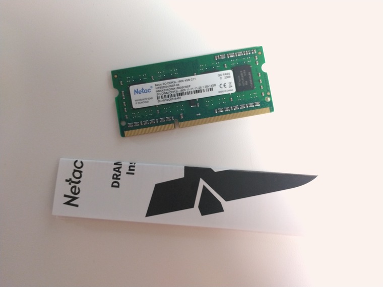 Обзор оперативной памяти SODIMM Netac Basic [NTBSD3N16SP-04] 4 ГБ ...