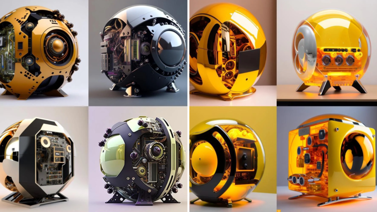 ⚡ИИ показал, как могут выглядеть круглые и квадратные корпуса Mini ITX ...