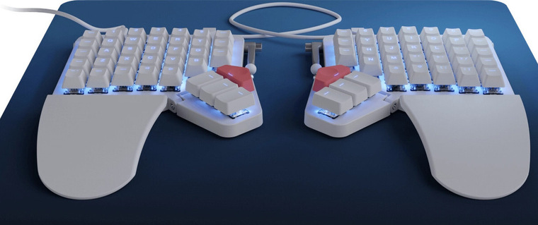 ZSA Moonlander Mark I 白 Cherry MX Brown ⚡ZSA представили эргономичную клавиатуру The Moonlander Mark 1