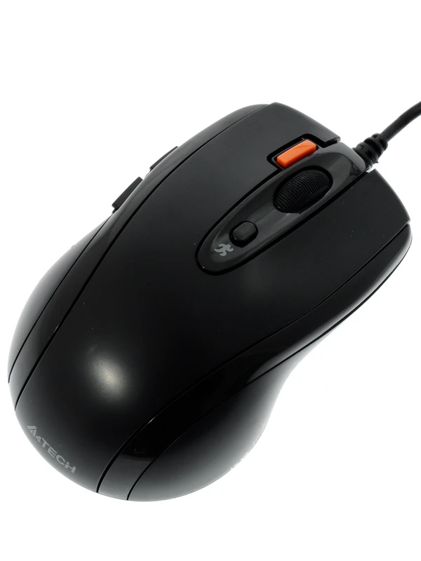 Мышь проводная A4Tech N-70FX черный, 1600 dpi, USB Type-A, кнопки - 7, вид 12