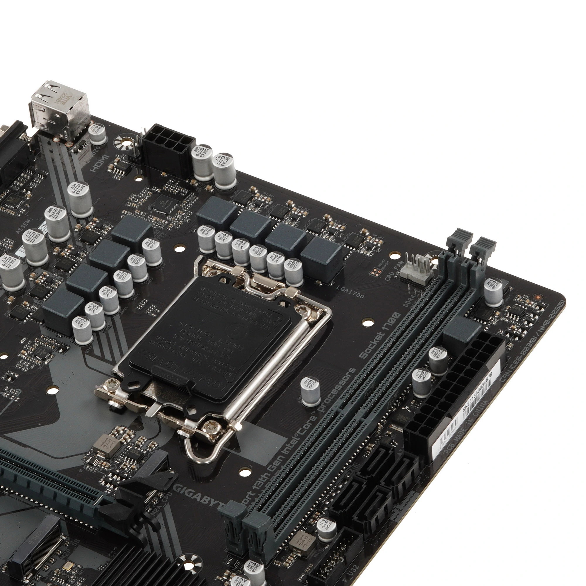 Материнская плата GIGABYTE B760M H DDR4, LGA1700, Intel B760, 2xDDR4, 4xSATA, 2xM.2, 1xPCIe 4.0 x16, 1xPCIe x1, HDMI, D-Sub, 1x1Gb LAN, 3x3.5 мм, 7.1, microATX, фото4